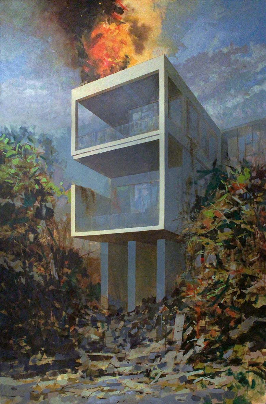 A Great Life Cannot be Lived in Vain, 2023, Oil and acrylic on canvas, 200 x 130 cm.