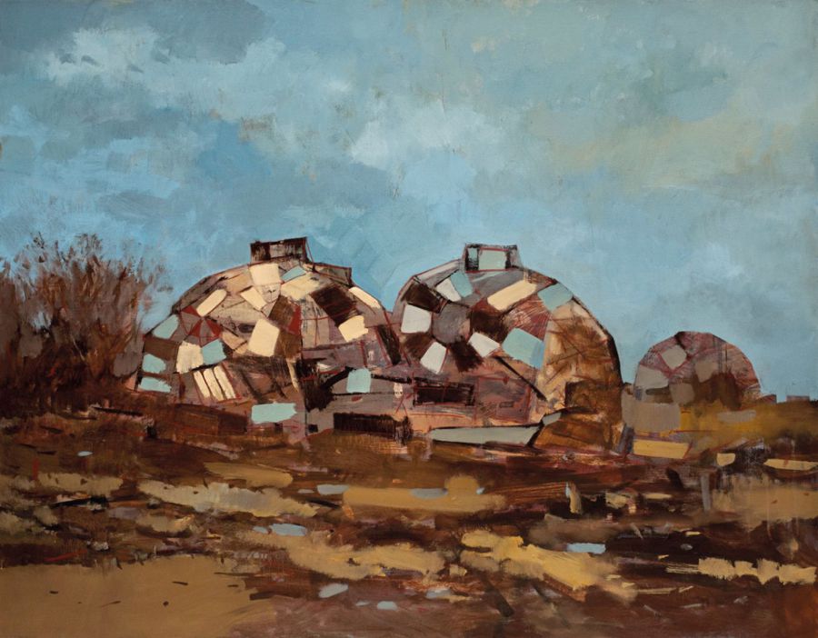 Drop City, 2012, Oil on canvas, 114 x 146 cm