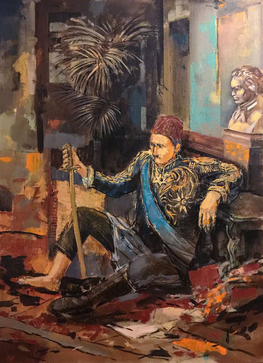 Crazy of Ancestry, 2018, Oil on canvas, 140 x 100 cm