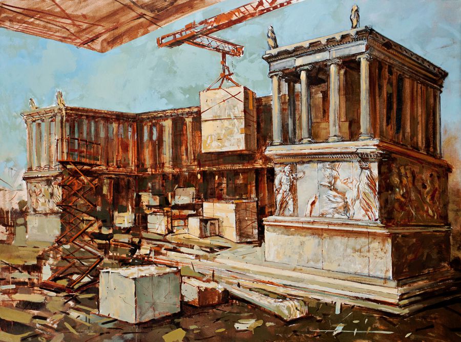 Freundschaft, 2012, Oil on canvas, 119 x 162 cm