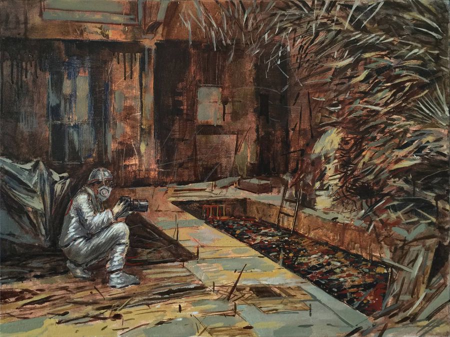 Investigation, 2015, Oil on canvas, 60 x 80 cm