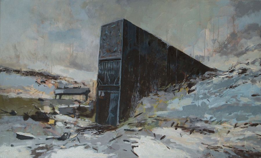 Svalbard, 2012, Acrylic on canvas, 85 x 140 cm