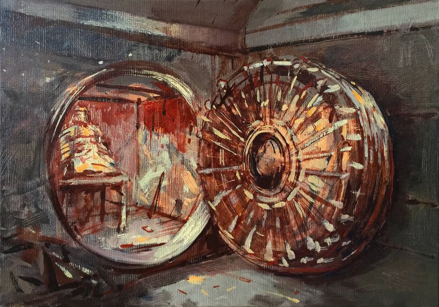 The Vault, 2015, Oil on canvas, 35 x 50 cm