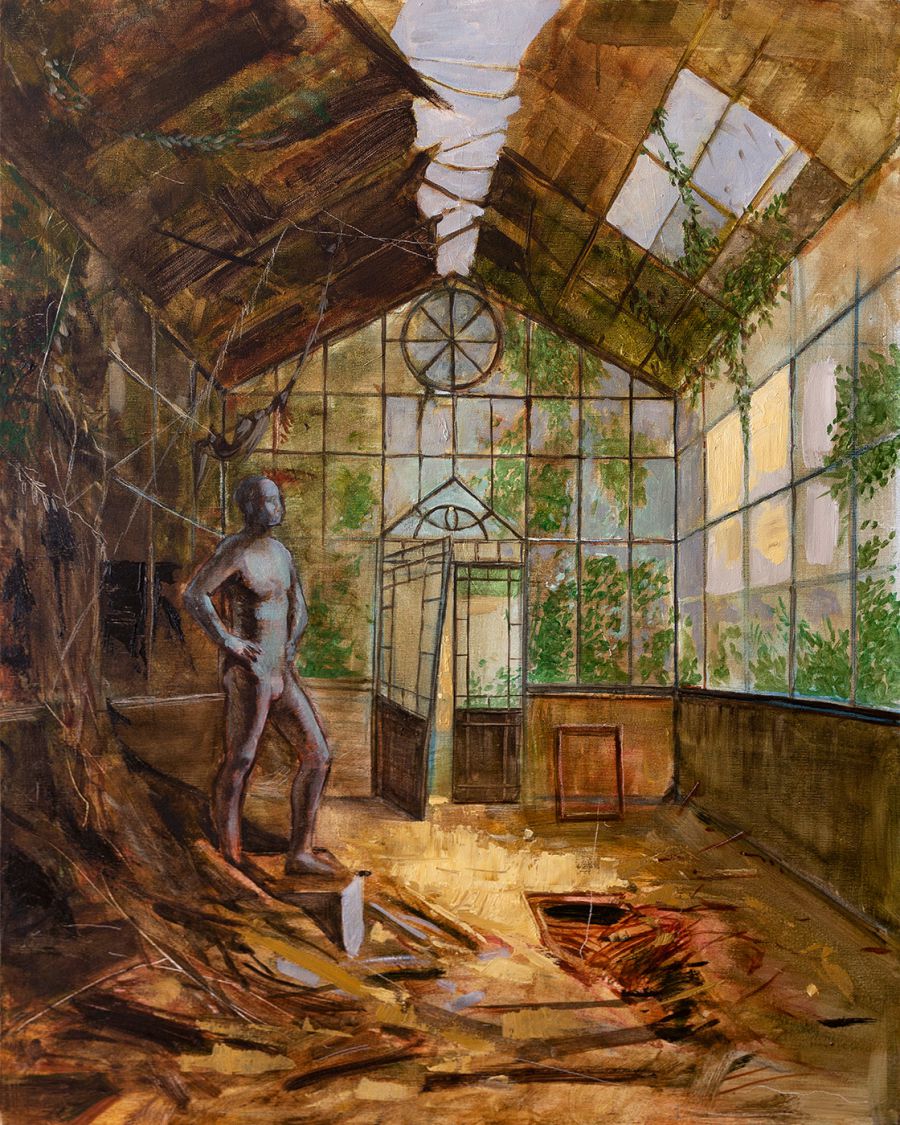 Villa Progresso, 2020, Oil on canvas, 80 x 100 cm