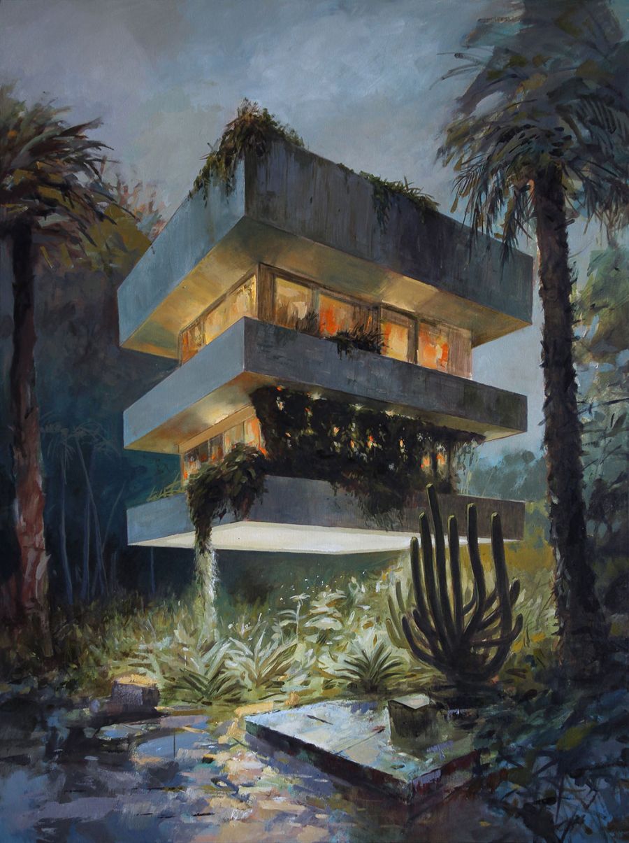 BY Residence, 2023, Oil on canvas, 130 x 97 cm.