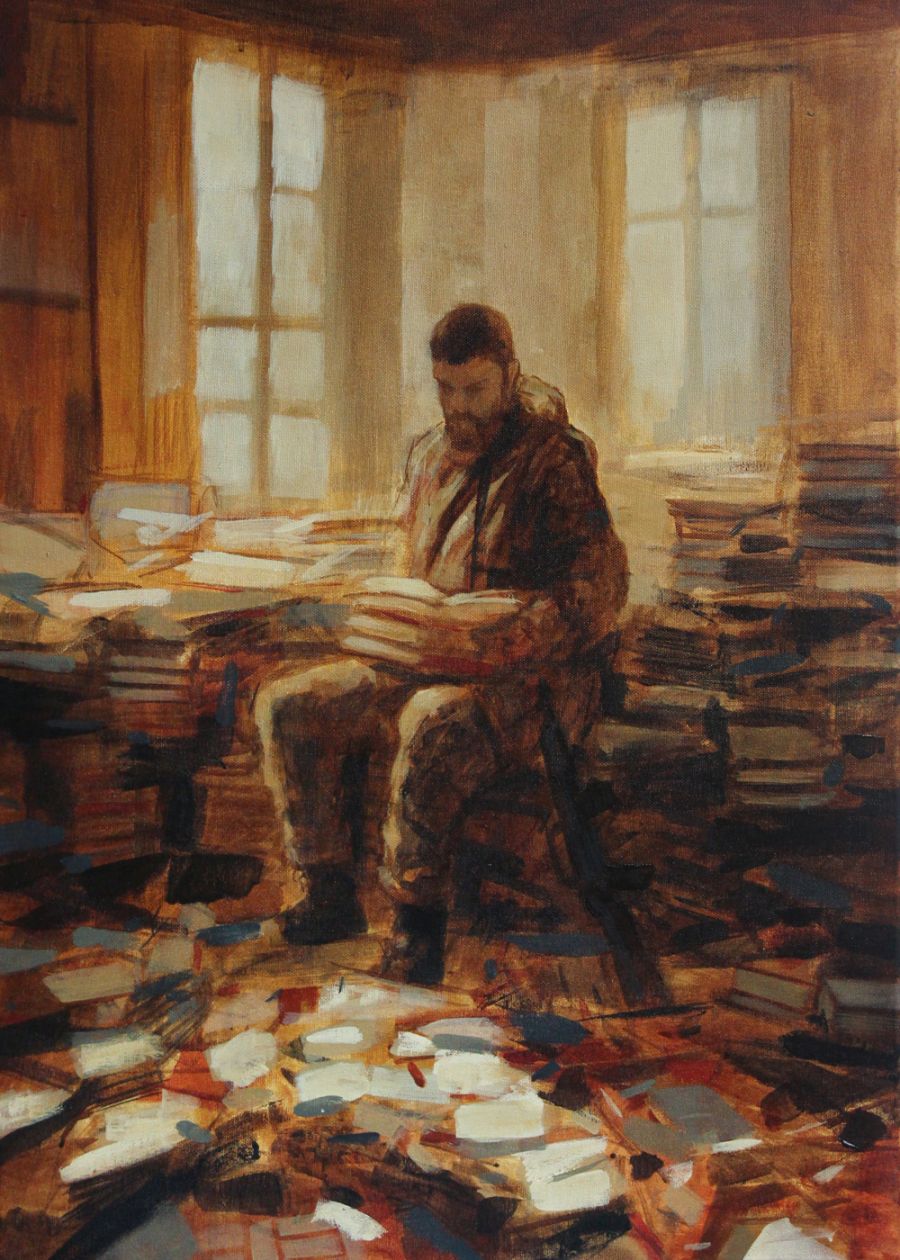 Rest, 2023, Acrylic on canvas, 70 x 50 cm.