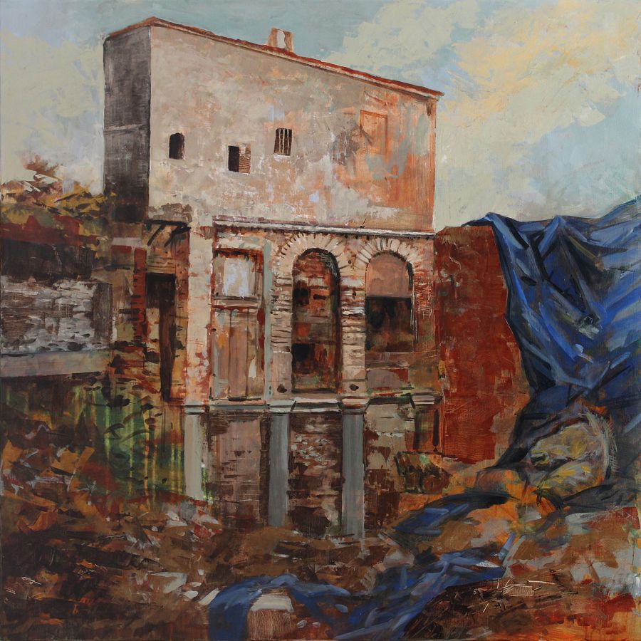Treasure, 2021, Oil on canvas, 103 x 103 cm