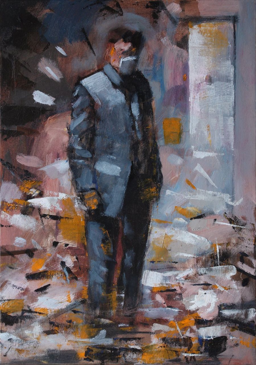 Resource Infinite, 2022, Oil on canvas, 50 x 35 cm