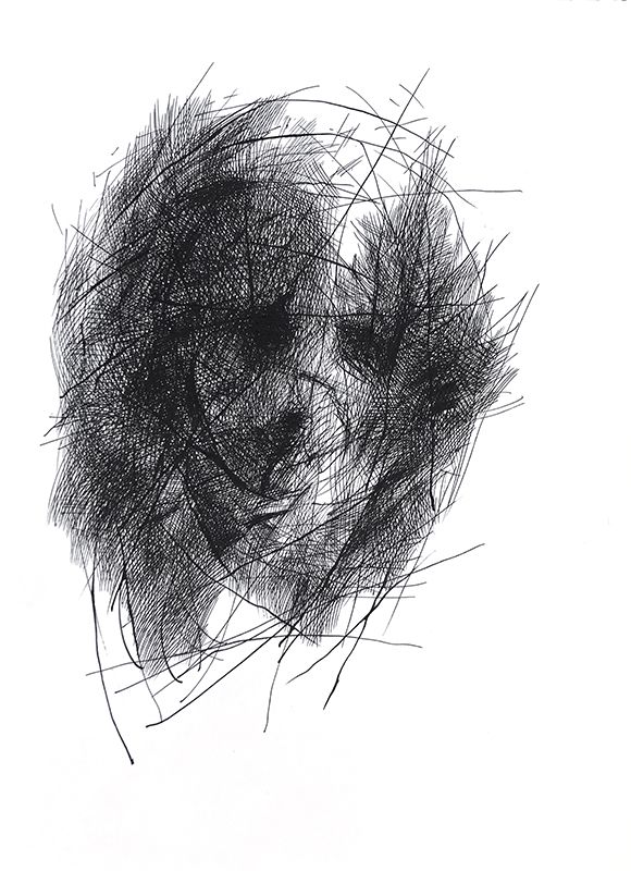 1915 ("Absentpaedia" series), 2015, Ink on paper, 29 x 40 cm