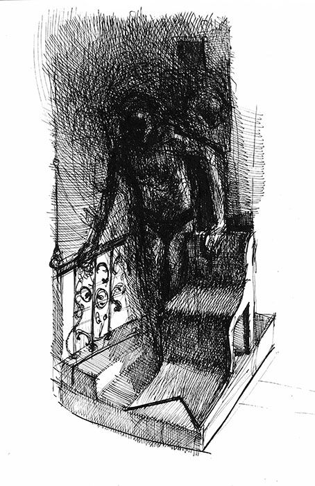 Power ("Absentpaedia" series), 2006, Ink on paper, 28 x 19 cm